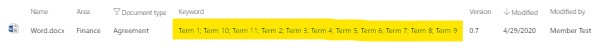 Current maximum column width in MetaShare
